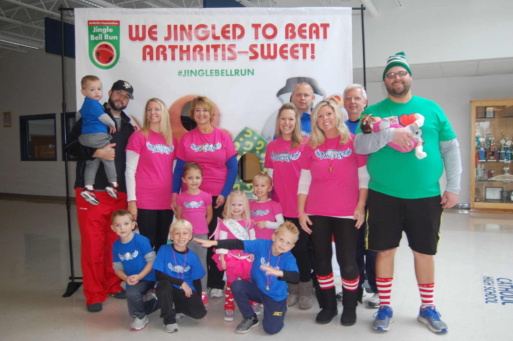 Team Aubrey’s Angels comprised of the Francois and Wright Families with 2017 Youth Honoree Aubrey Francois